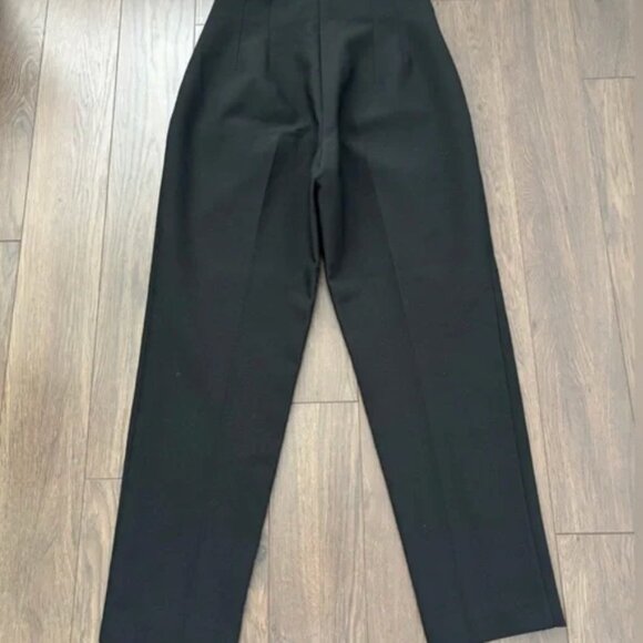 ZARA Black High Waisted Ankle Pants NWT - Picture 11 of 13